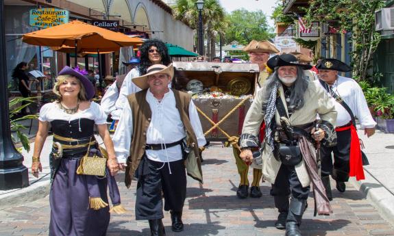 Pirates at the Romanza parade in St. Augustine.