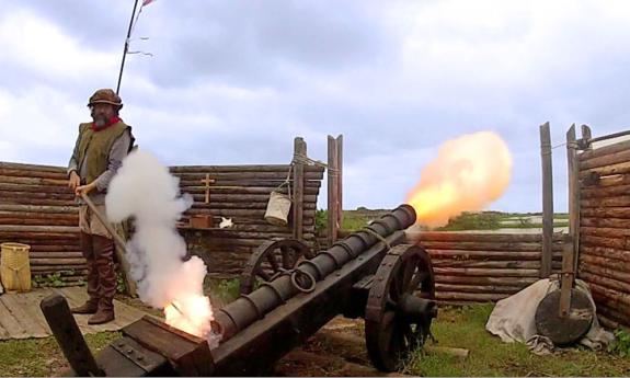 Cannons at the Fountain of Youth in St. Augustine.