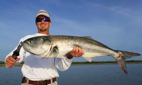Catching bluefish in the St. Augustine area. (Photo courtesy of Inshore Adventures)