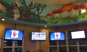 Catch up with the game at the Mellow Mushroom on St. Augustine Beach.