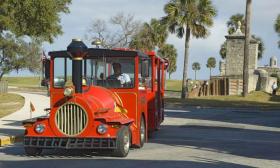 Visitors can hop aboard Ripley's Sightseeing Trains and see the historic downtown area.
