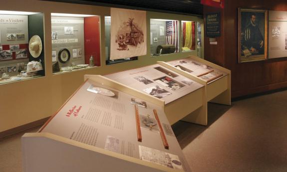 Inside the Florida History Museum in St. Augustine.