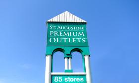 The sign for the Premium Outlets in St. Augustine. 