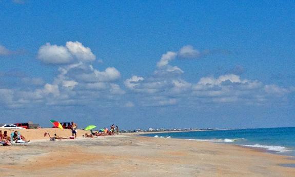 Vilano Beach is a great place to swim while visiting St. Augustine.