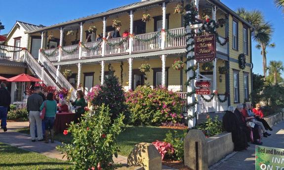 The Bayfront Marin House is just one of the 24 bed and breakfasts that participate in the holiday tour.