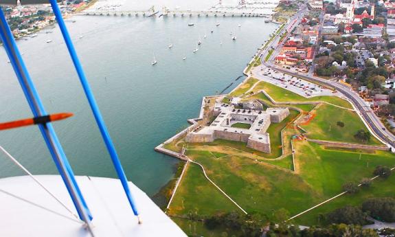 Biplane ride offers breathtaking views of the city!