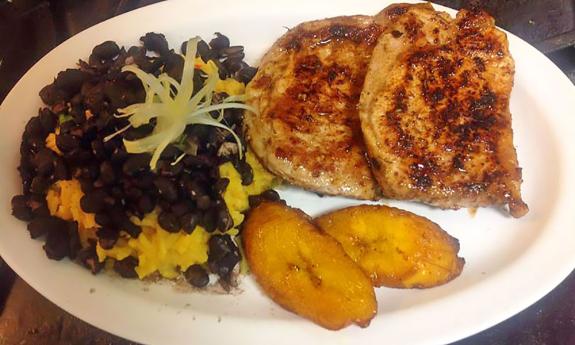 Delicious entree from Caribbean Sol Cafe!