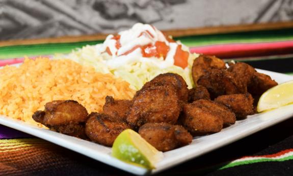 Camarones empanizados at Casa Maria Express in St. Augustine.