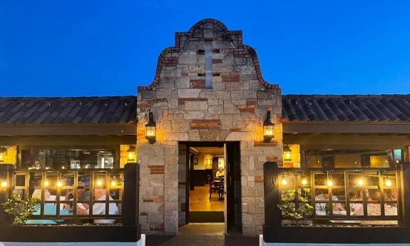 Outside Celestino’s Wine Room in St. Augustine.