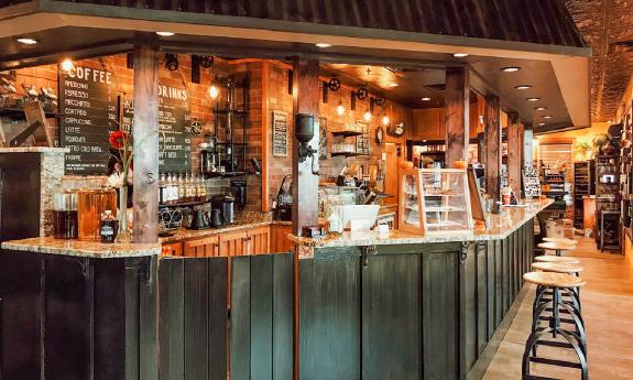 The bar at City Perks Coffee Co. in St. Augustine.