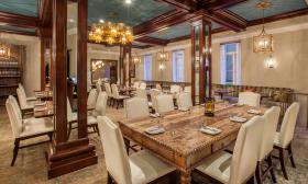 Costa Brava at the Casa Monica Hotel offers New World cuisine in an upscale dining environment.