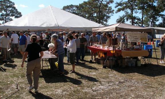 Visitors at the Datil Pepper Festival Cook-Off event.