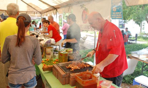 Participating restaurants present dishes with datil pepper as the main ingrediate for the Datil Pepper Cook-Off.