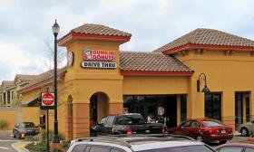 Exterior of Dunkin' Donuts building