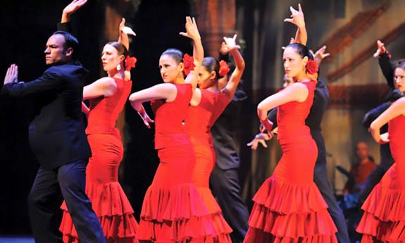 The Ensemble Español Dance Theater performs at Fiesta 450! at the St. Augustine Amphitheatre.