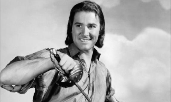 Errol Flynn in "Captain Blood."