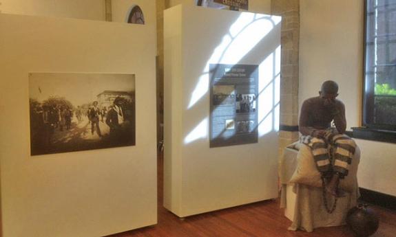 Exhibit showing the struggle African-Americans have endured. 