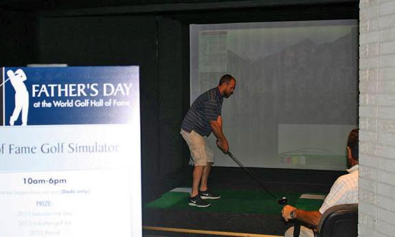 Putting for Father's Day at World Golf Village. 