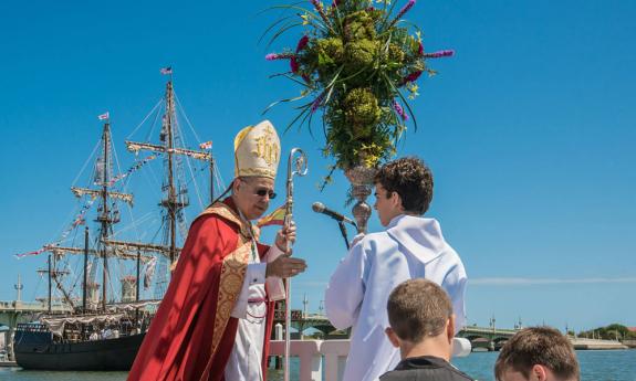 Visitors can enjoy a historic tradition as St. Augustine vessels are blessed by the Bishop of the Diocese of St. Augustine. 