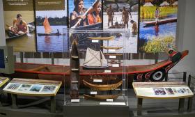 The interactive exhibit ”Dugout Canoes" will run through January 2017.