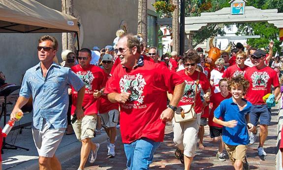 The Fiesta de Aviles celebrates St. Augustine's Spanish cultural roots, including a "bull" who chases people in a twist on the classic "running of the bulls."