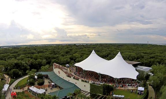 The St. Augustine Amphitheatre is located just south of Anastasia State Park in St. Augustine Beach.