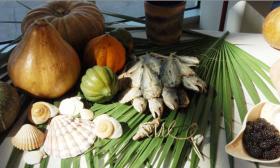 Samples of foods that werre common in 18th-century Spanish colonial Florida will be available at the Harvest Time event at Fort Mose. Photo by Chuck White.