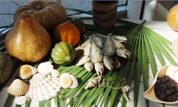 Samples of foods that werre common in 18th-century Spanish colonial Florida will be available at the Harvest Time event at Fort Mose. Photo by Chuck White.