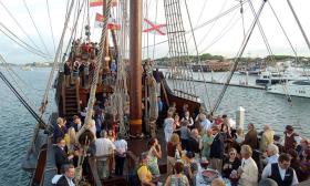 The tall ship El Galeón will be open for tours and special events in St. Augustine from Sept. 3 – 20, 2015.
