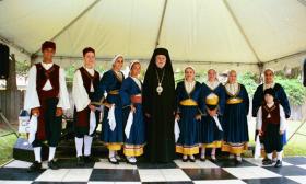 Greek folk dancers will be celebrating throughout the historic district.