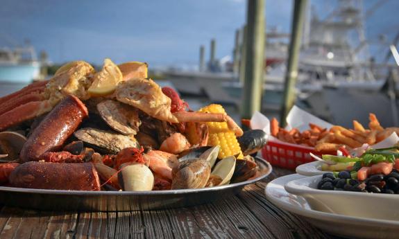 Seafood at Hurricane Patty's in St. Augustine, Florida