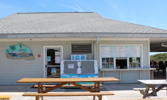 Island Beach Shop and Grill at Anastasia State Park in St. Augustine.