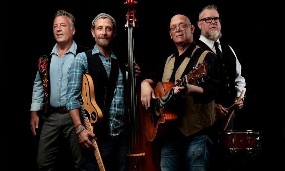 John Dicki and Collapsible Bee perform on Sing Out Loud's Gamble Rogers Stage. 