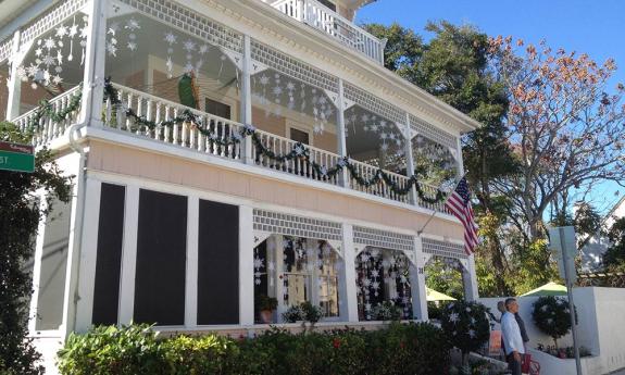 The Kenwood Inn decked out for the holidays and the B&B Holiday Tour in St. Augustine, Florida.