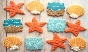 Beach themed cookies from K's Cookies St. Augustine.