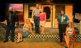 The cast of the Limelight Theatre production of Laundry & Bourbon and Lone Star.