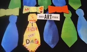 Father's Day crafts will be provided by Rock Art Studio.