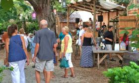 Listen to live music and watch live entertainment at the Downtown Bazaar in St. Augustine.
