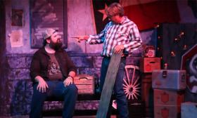 James Desmond as Ray and Steve Harden as Roy in the Limelight Theatre's production of Lone Star.