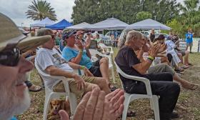 The audience enjoying the music at Lullaby of the Rivers in St. Augustine.