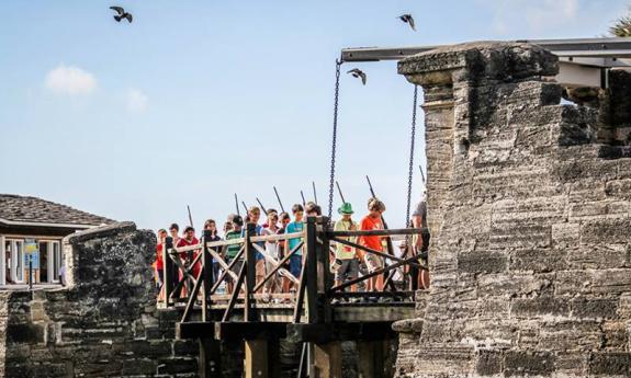 Kids will enjoy exploring and learning about the historic Castillo de San Marcos.