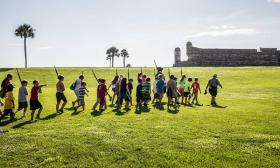 Kids will enjoy exploring and learning about the historic Castillo de San Marcos.