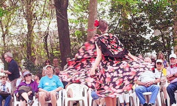 Dancer at the Minorcan Heritage Festival in St. Augustine, Florida.