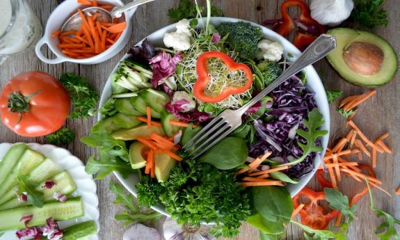 A hearty salad at Mio Organic Kitchen in St. Augustine, FL.