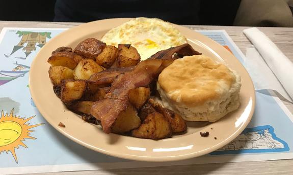 Moultrie Creek Diner offer great breakfast platters seven days a week.