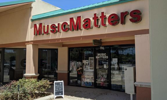 Outside Music Matters in St. Augustine, FL