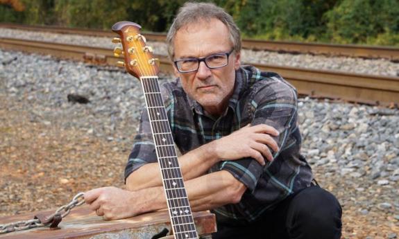 Mark Chirico with his guitar