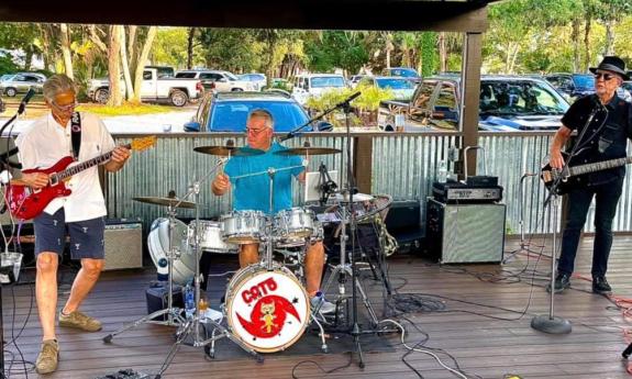 Cat 5 Classic Rock Band performing at the St. Augustine Fish House and Oyster Company. 