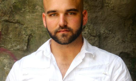 Johnny Bulford in a white shirt