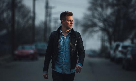 Andy Albert staring off into the distance